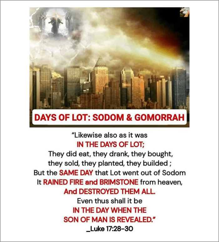 As In The Days Of Noah – And Of&nbsp;Lot