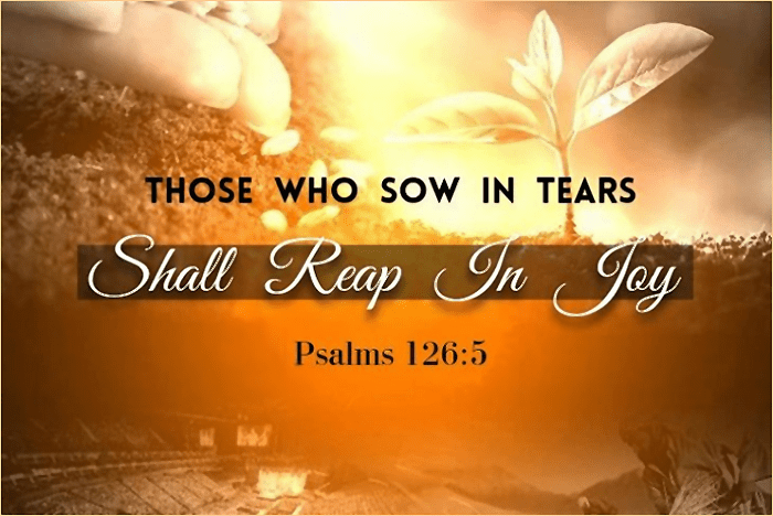 Those Who Sow In Tears Will Reap In&nbsp;Joy