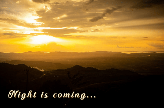 Night Is Approaching When No One Can&nbsp;Work